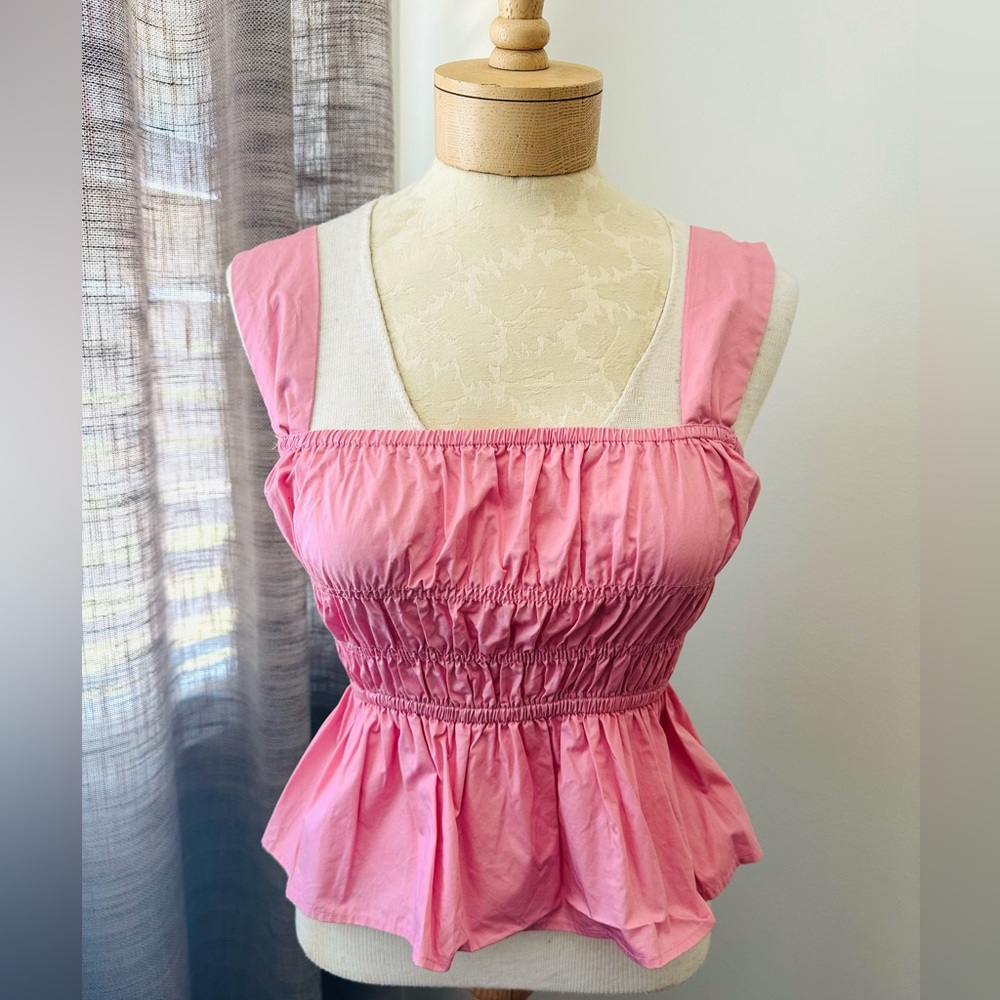Altar’d State Pink Smocked Top M
